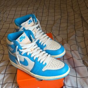 Nike Sky Blue and White High-Tops
